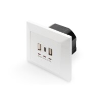 Wandanschluss 2xUSB A+1xUSB C 5V, 3.1A, Input 250 V, 50Hz