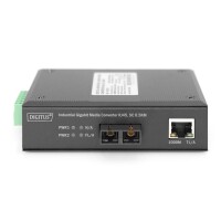 Indust. Media Conv.SFP/RJ45 1Gbit, Hutschienenmontage