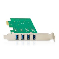 PCI Express USB 3.0 4xUSB 3.0 port, bis zu 3000mA