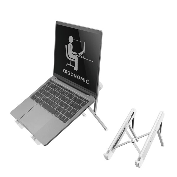 Neomounts NSLS010 Laptop-Halterung 11-17" - faltbar - kompakt - universal - Laptop-Ständer - Silber - Aluminium - 27,9 cm (11") - 43,2 cm (17") - 279,4 - 431,8 mm (11 - 17")