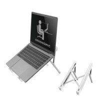 Neomounts NSLS010 Laptop-Halterung 11-17" - faltbar - kompakt - universal - Laptop-Ständer - Silber - Aluminium - 27,9 cm (11") - 43,2 cm (17") - 279,4 - 431,8 mm (11 - 17")