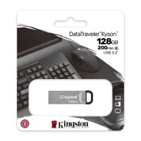 Kingston DataTraveler 128GB Kyson USB-Stick - 128 GB - USB Typ-A - 3.2 Gen 1 (3.1 Gen 1) - 200 MB/s - Ohne Deckel - Silber