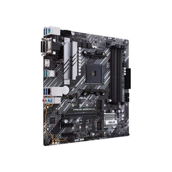 ASUS Prime B550M-A/CSM - AMD - Socket AM4 - AMD Ryzen 3 3rd Gen - 3rd Generation AMD Ryzen 5 - DDR4-SDRAM - 128 GB - DIMM