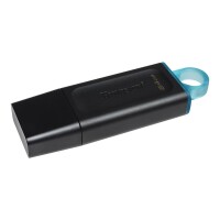 Kingston DataTraveler Exodia – USB 3.2 USB-Stick - 64 GB - USB Typ-A - 3.2 Gen 1 (3.1 Gen 1) - Kappe - 11 g - Schwarz - Türkis