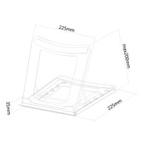 Neomounts by Newstar Notebook & Tablet Halter - Notebook-Ständer - Schwarz - 25,4 cm (10 Zoll) - 38,1 cm (15 Zoll) - 5 kg - 255 mm