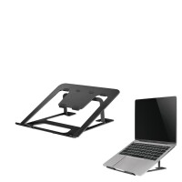Neomounts NSLS085BLACK Laptop-Halterung 10-17" - faltbar - kompakt - universal - Laptop-Ständer - Schwarz - Aluminium - 25,4 cm (10") - 43,2 cm (17") - 254 - 431,8 mm (10 - 17")
