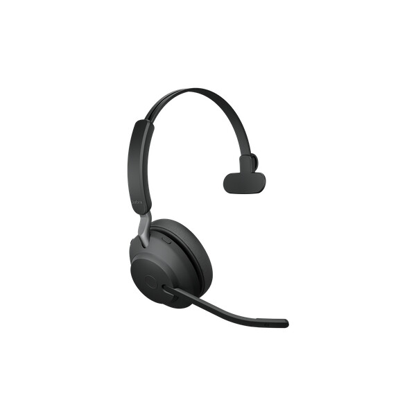 Jabra Evolve2 65 - UC Mono - Kopfhörer - Kopfband - Büro/Callcenter - Schwarz - Monophon - Bluetooth-Pairing - Multi-key - Abspielen/Pause - Track < - Ortung > - Lautstärke + - Lautsärke -