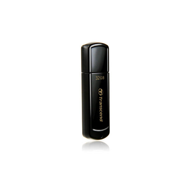 Transcend JetFlash 350 - 32 GB - USB Typ-A - 2.0 - Kappe - 8,5 g - Schwarz