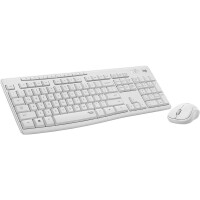 Logitech MK295 Silent - Volle Größe (100%) - Kabelgebunden - RF Wireless - QWERTZ - Weiß - Maus enthalten