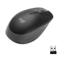 Logitech M190 - Beidhändig - Optisch - RF Wireless - 1000 DPI - Anthrazit