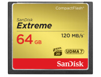 SanDisk CF Extreme 64GB - 64 GB - Kompaktflash - 120 MB/s - 85 MB/s - Schwarz