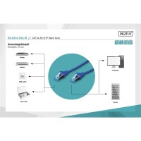 DIGITUS DK-1531-030/B - CAT 5e SF-UTP Patchkabel, Cu, PVC AWG 26/7, Länge 3 m, Farbe Blau