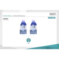 DIGITUS DK-1531-030/B - CAT 5e SF-UTP Patchkabel, Cu, PVC AWG 26/7, Länge 3 m, Farbe Blau