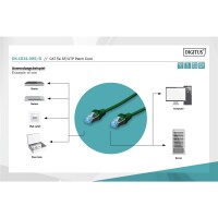 DIGITUS DK-1531-005/G - CAT 5e SF-UTP Patchkabel, Cu, PVC AWG 26/7, Länge 0,5 m, Farbe Grün