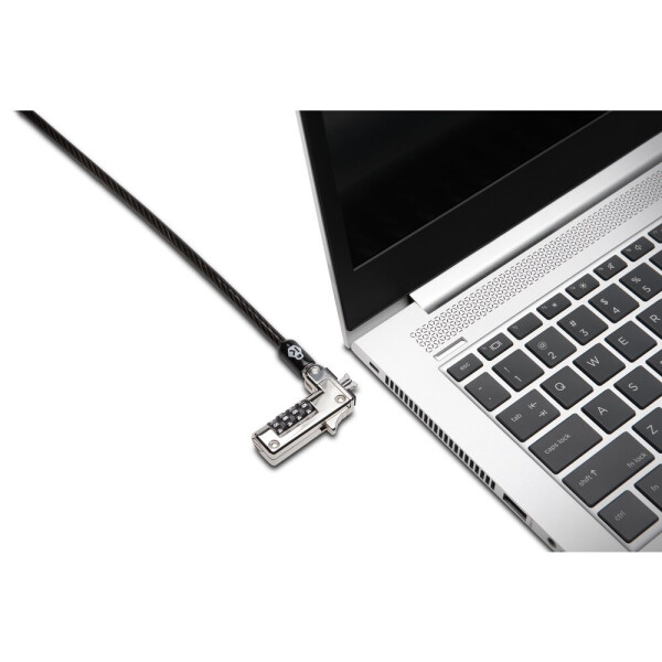 Kensington Slim NanoSaver®-Laptopkombinationsschloss - 1,8 m - Kensington - Zahlenschloss - Schwarz