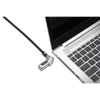Kensington Slim NanoSaver®-Laptopkombinationsschloss - 1,8 m - Kensington - Schlüssel - Schwarz