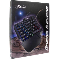 Inter-Tech KB-3035 - Mini - USB - QWERTY - RGB-LED - Schwarz