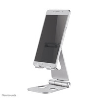 Neomounts DS10-160SL1 Telefon-Ständer bis zu 7" - faltbar - universal - Handy/Smartphone - Passive Halterung - Tisch/Bank - Drinnen - Silber