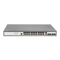 DIGITUS DN-80221-3 - 24-Port Gigabit Layer 2 Switch 24-port + 2 combo and 2 SFP uplink port