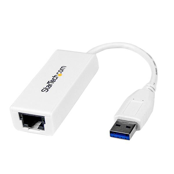 StarTech.com USB 3.0 auf Gigabit Ethernet Lan Adapter - Weiß - Verkabelt - USB - Ethernet - 5000 Mbit/s - Weiß