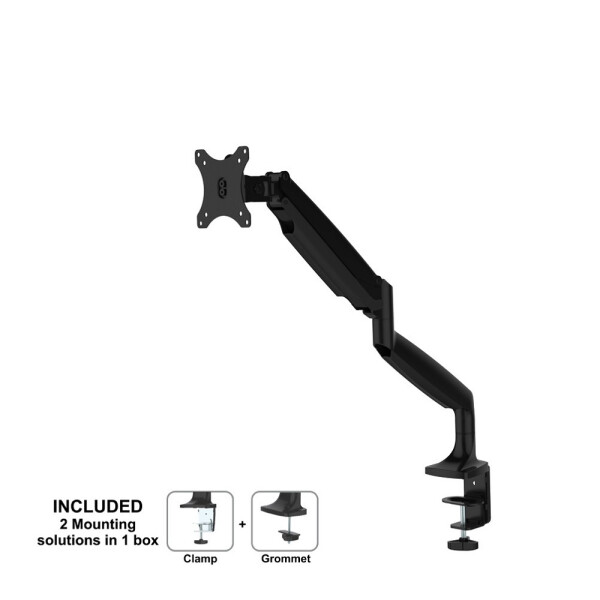 Neomounts by Newstar Select Flachbild Tischhalterung - Klemme /Bolzen - 9 kg - 25,4 cm (10 Zoll) - 81,3 cm (32 Zoll) - 100 x 100 mm - Schwarz