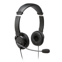 Kensington Classic USB-A Headset mit Mikrofon - Kabelgebunden - Anrufe/Musik - 150 g - Kopfhörer - Schwarz