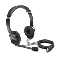 Kensington Classic USB-A Headset mit Mikrofon - Kabelgebunden - Anrufe/Musik - 150 g - Kopfhörer - Schwarz