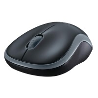 Logitech M185 - Beidhändig - Optisch - RF Wireless - 1000 DPI - Grau