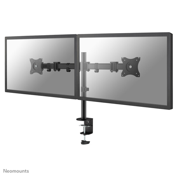 Neomounts NM-D135DBLACK Monitorarm 10-27" - Klemme/Durchführung - 25,4 cm (10") - 68,6 cm (27") - 100 x 100 mm - Höhenverstellung - Schwarz