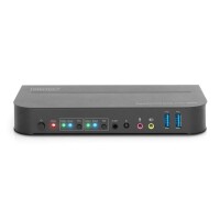 DIGITUS DS-12850 - KVM Switch, 2x1  DP, DP/HDMI Out,USB 4Kx2K@60Hz