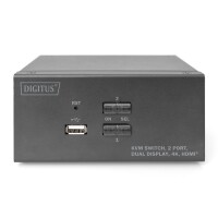 KVM SWITCH 2 Port, 2xHDMI in 2x HDMI out, 4K60Hz, SD