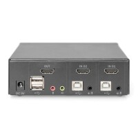 DIGITUS DS-12870 - Desktop HDMI KVM Switch