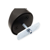 VALUE Befestigungskit (Verriegelungsknopf, Steh-Sitz-Arm) für LCD-Display (einstellbarer Arm) - Kunststoff, Aluminium, Stahl - Schwarz