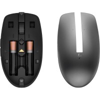 HP 635 Wireless-Maus für mehrere Geräte - Beidhändig - RF Wireless + Bluetooth - 1200 DPI - Schwarz