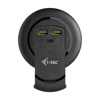 i-tec Built-in Desktop Fast Charger - USB-C PD 3.0 + 3x...