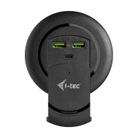 i-tec Built-in Desktop Fast Charger - USB-C PD 3.0 + 3x...