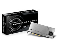 ASRock Hyper Quad M.2 - PCIe - M.2 - PCIe 4.0 - Aluminium - Schwarz - Aktiv - 1 Lüfter