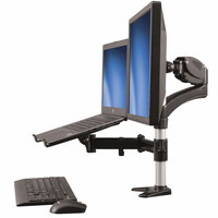 StarTech.com Single-Monitor Arm - Laptop Tray - One-Touch...
