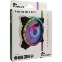 Inter-Tech RS-071 RGB - Ventilator - 12 cm - 1200 RPM - 59,81 m³/h - Schwarz - Weiß
