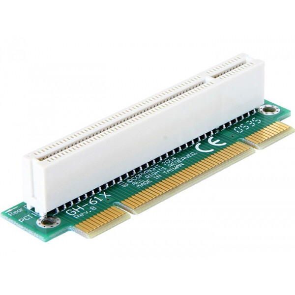 Delock Riser Card PCI Angled 90° Left insertion - Riser Card