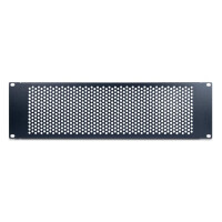 Inter-Tech IPC 19" Lochblende 3HE 134x482x11mm RAL 9005 - Zubehör Stromversorgung