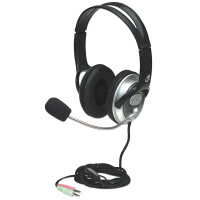 Manhattan Classic Stereoheadset - Flexibles Mikrofon und...