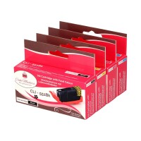 Patronenset 4 teilig CLI-551C-M-Y-Bk mit Chip für...