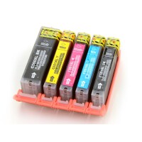 Patronenset 5 teilig  CLI-551C-M-Y-Bk + PGI 550bk mit...