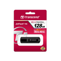 Transcend JetFlash 700 - 128 GB - USB Typ-A - 3.2 Gen 1 (3.1 Gen 1) - Kappe - 8,5 g - Schwarz