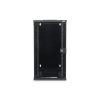 DIGITUS DN-10-12U-B - 254 mm (10") 12U Wandgehäuse 592x312x300 mm, Farbe schwarz (RAL 9005)