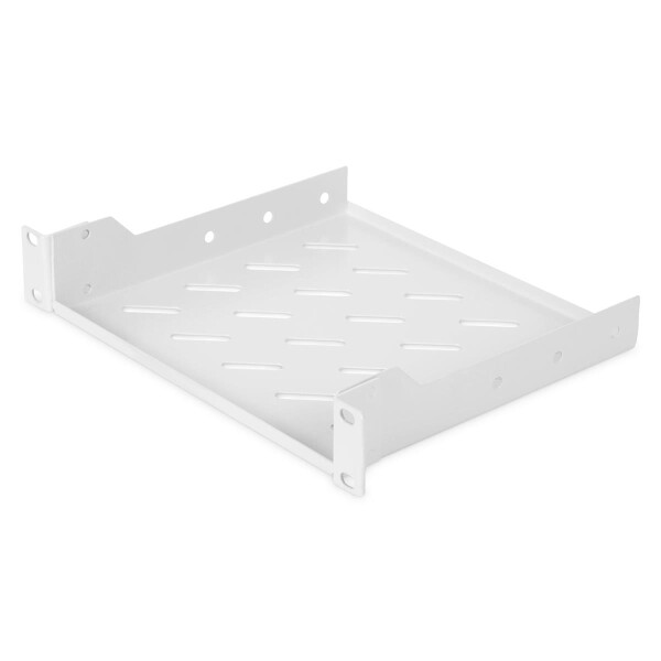 DIGITUS DN-10-TRAY-2 - 254 mm (10") 1HE Fachboden 44x254x200 mm, Farbe Grau (RAL 7035)