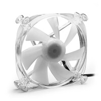 Sharkoon Shark Disc - Ventilator - 12 cm - 1000 RPM - 17,5 dB - 59 m³/h - Transparent
