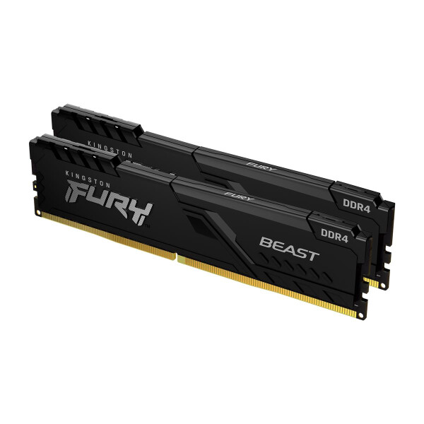 Kingston Fury Beast - DDR4 - Kit - 8 GB 2 x 4 GB - DIMM 288-PIN - 2666 MHz - 8 GB - DDR4