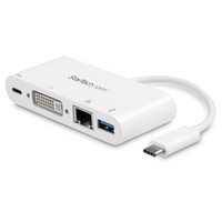 StarTech.com USB-C Multiport Adapter - USB-C auf DVI-D...
